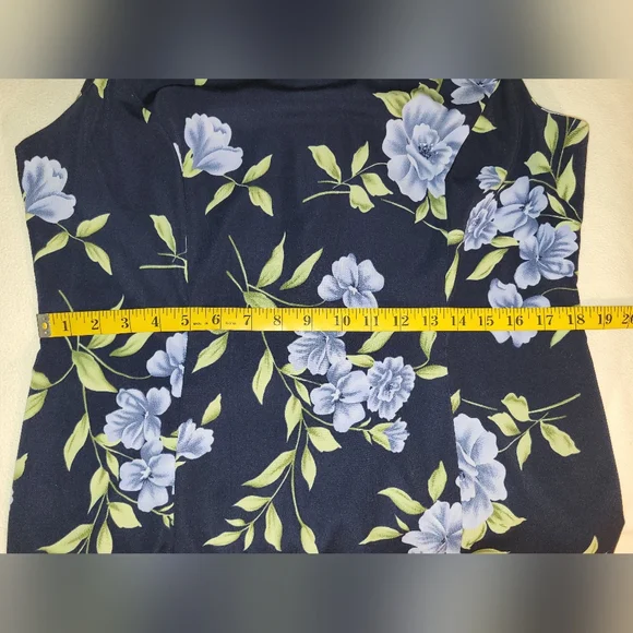 90's Vintage Floral Cap Sleeve Maxi Studio 1 Dress Size 14 Unlined Gardengirl - Picture 5 of 11